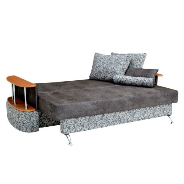 Диван "Непал-3", ткань Дублин 8 /Англия4/Венге  (серый)