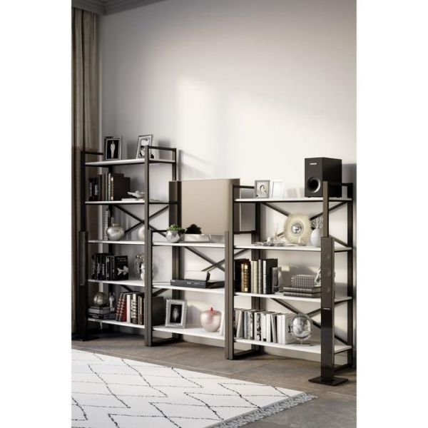 Стеллаж «Хардвиг S», 900 ? 390 ? 1010 мм, цвет белый