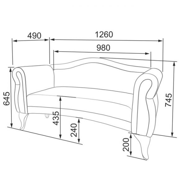 Банкетка со спинкой «Лилия», цвет шегги шоколад / аделина даймонд шоколад