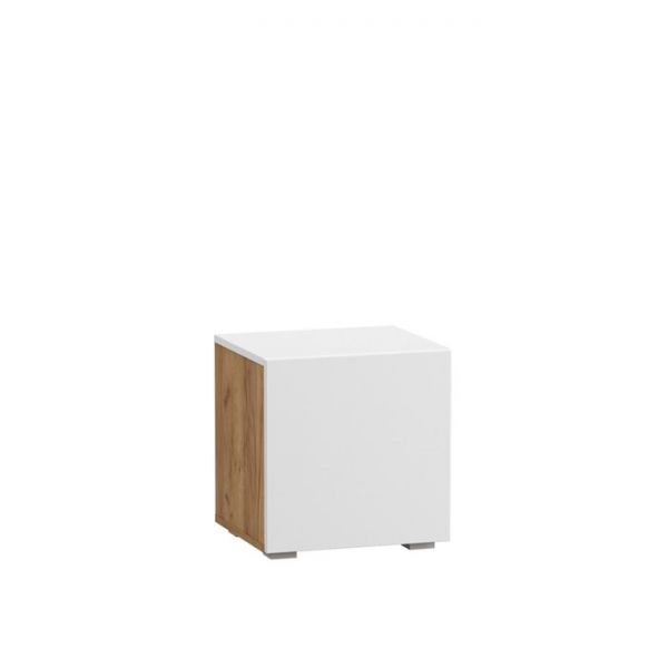 Тумба  Альба, 400х361х420, Белый премиум/Дуб крафт золотой