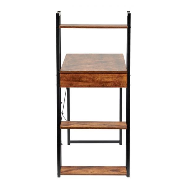 Стол письменный с полками Frame, 1000 ? 450 ? 1100 см, цвет дерево лофт / чёрный