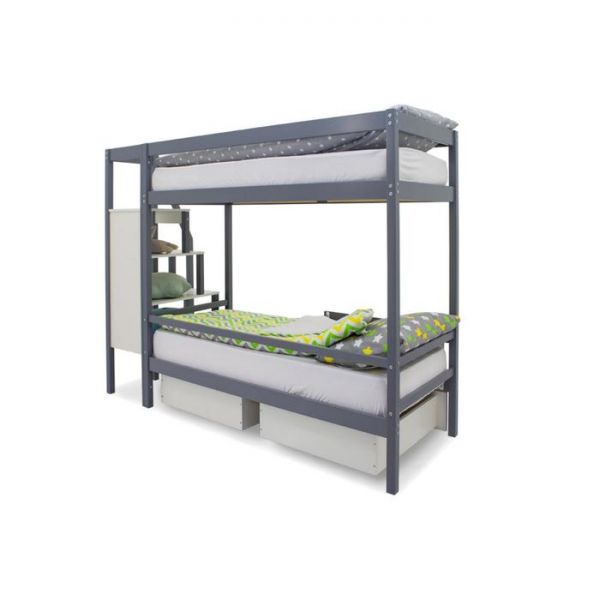 Детская двухъярусная кровать Бельмарко Svogen графит