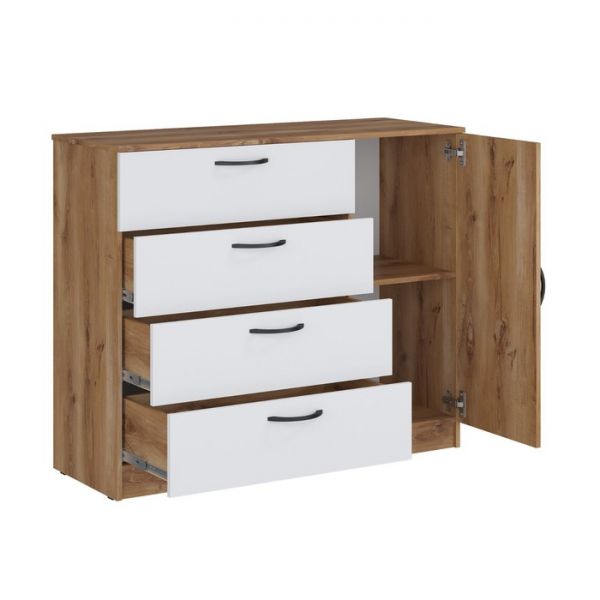 Комод «Сеул», 1200 ? 450 ? 1004 мм, цвет дуб кельтик / белый