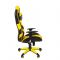Игровое кресло "Chairman game" 25 экопремиум черный/желтый