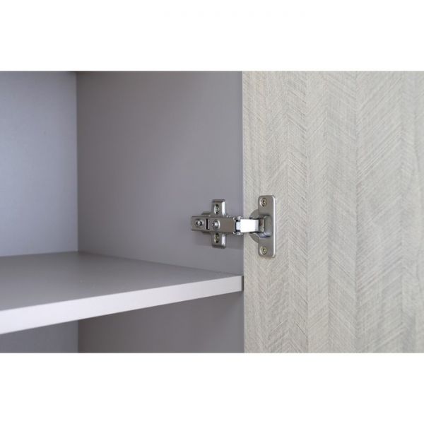 Шкаф-витрина правая Моана-2.1 900х420х2020 палермо/мокко