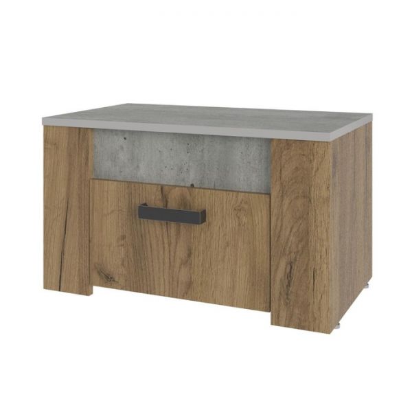 Тумба прикроватная Франк 630х378х378 крафт/метрополитан грей