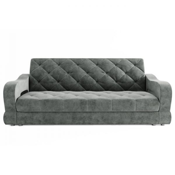 Прямой диван «Бруно 1», механизм книжка, велюр, цвет селфи 01