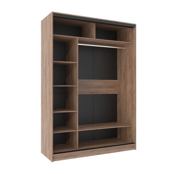 Шкаф-купе «Домашний», 1600 ? 600 ? 2300 мм, ЛДСП, цвет белый