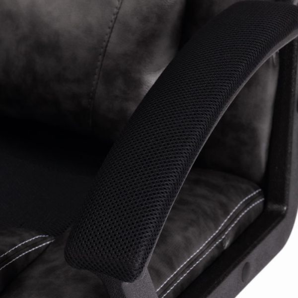 Кресло DRIVER экокожа/ткань серый/черный 2 TONE/11