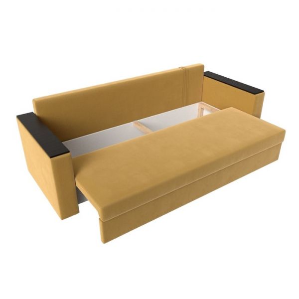 Диван прямой «Атланта лайт», без стола, еврокнижка, микровельвет, цвет бежевый