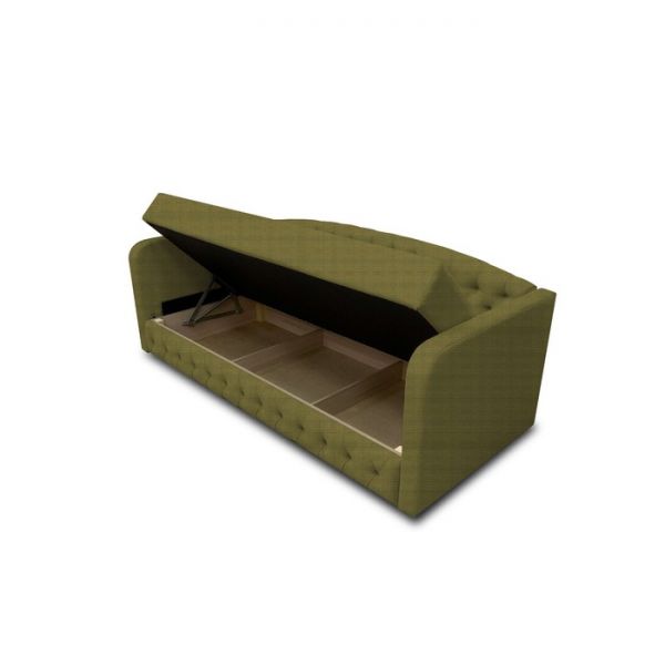 Диван-кровать с каретной стяжкой «Гарвард 2», велюр, цвет shaggy wine