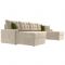П-образный диван «Ливерпуль», механизм дельфин, микровельвет, цвет бежевый