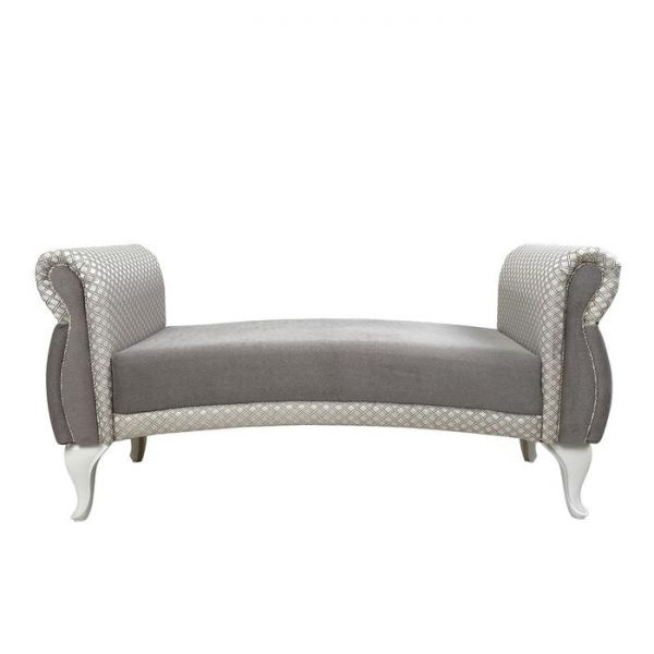 Банкетка без спинки «Лилия», цвет шегги шоколад / аделина даймонд шоколад