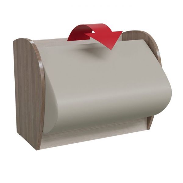 Банкетка ФОКУС 650*400*530 Ясень шимо темный/светлый кож.зам. беж.