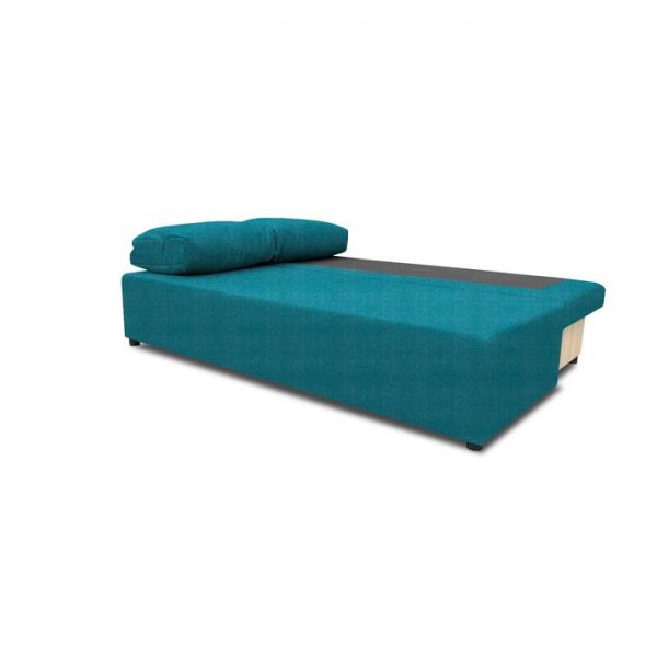 Диван «Алиса 2», еврокнижка, бельевой ящик, ткань велюр, цвет shaggy azure