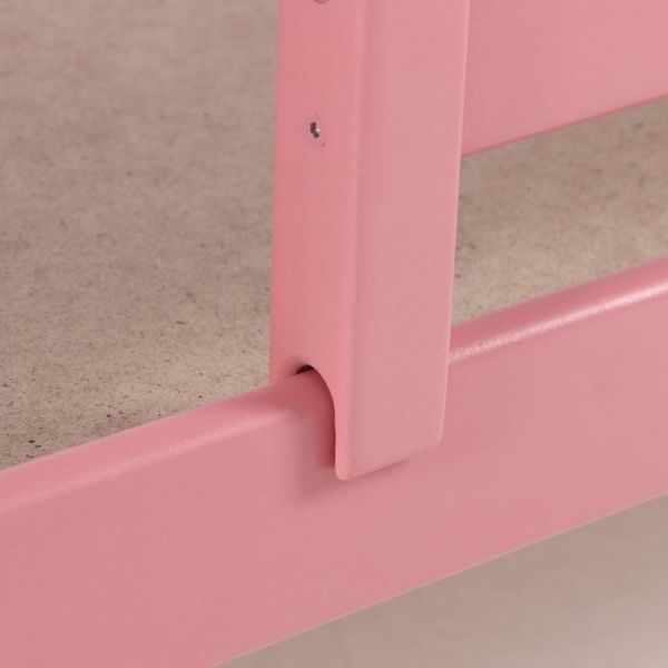 Кровать Сева, спальное место 1600х800, цвет Розовый пастельный, Массив Берёзы