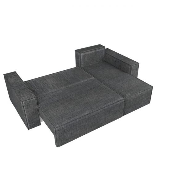 Угловой диван «Куба», механизм еврокнижка, рогожка, цвет бежевый