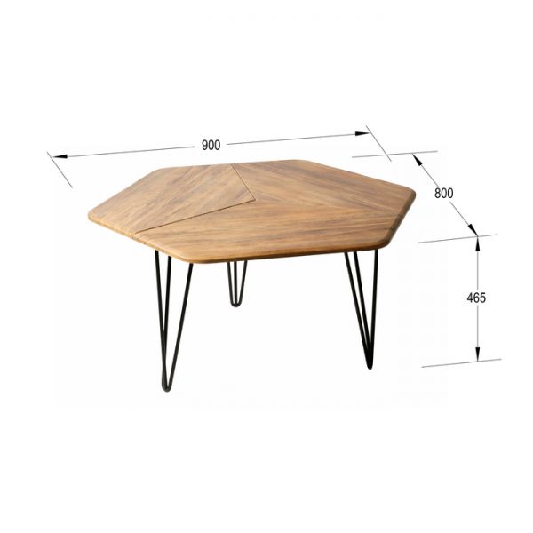 Стол журнальный «Олдем», 900 ? 800 ? 460 мм, цвет дуб американский