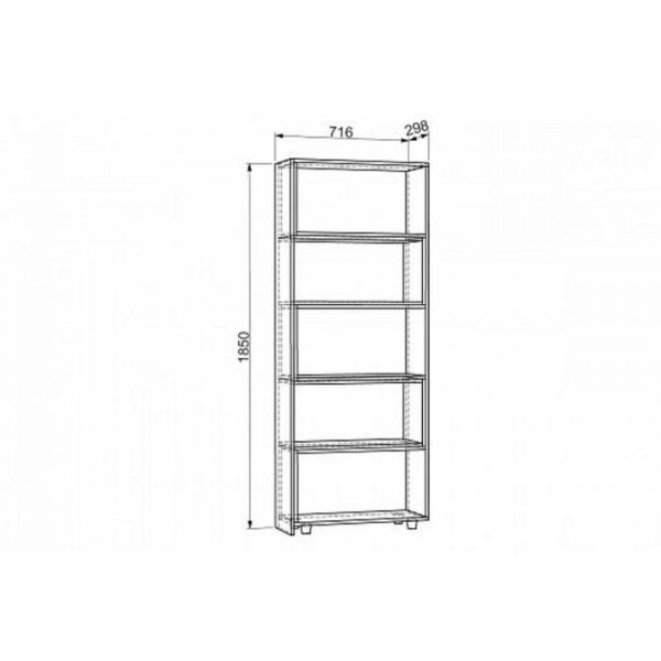 Стеллаж 1 Венге