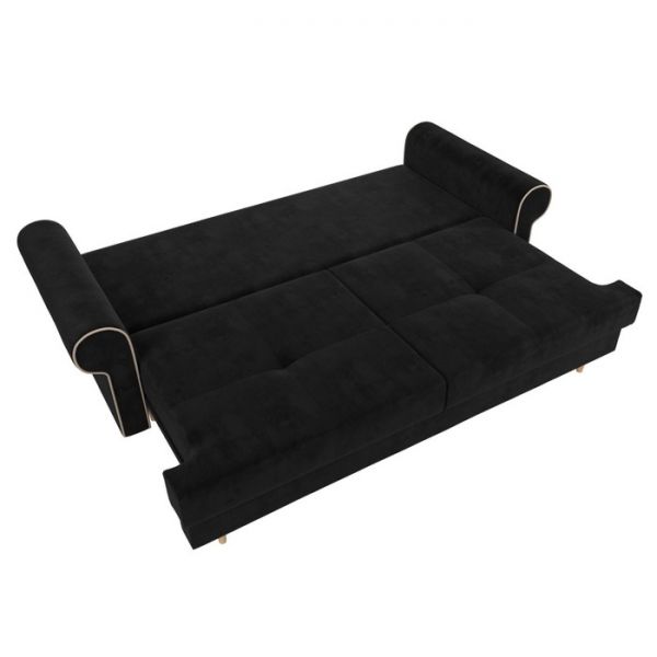 Прямой диван «Сплин», механизм еврокнижка, микровельвет, цвет бежевый