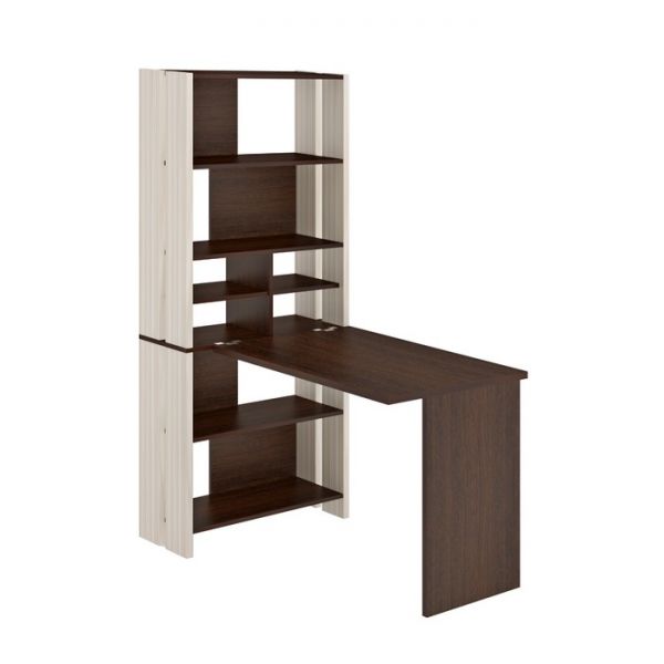 Компьютерный стол, 700 ? 1322 ? 1785 мм, цвет белый жемчуг