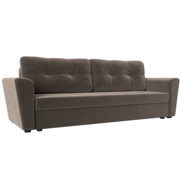 Диван прямой «Амстердам лайт», еврокнижка, велюр, цвет бежевый