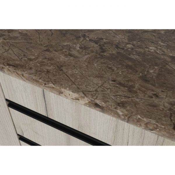 Кухонный гарнитур Равенна мега 2500х600 Венге/Алмабра темная/Дуб браун