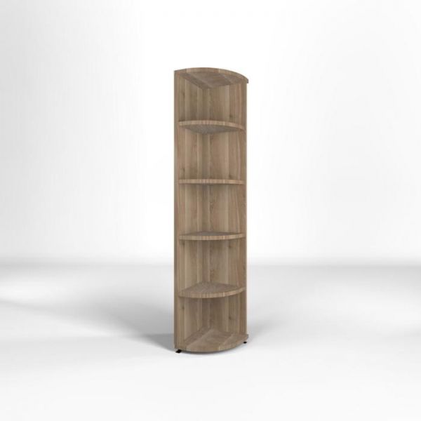 Стеллаж угловой 400*400*2000 Береза мраморная