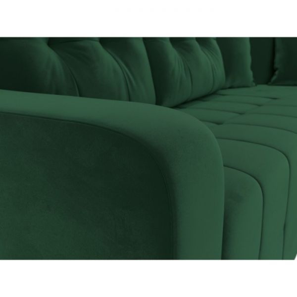 Угловой диван «Кембридж», механизм еврокнижка, велюр, цвет бежевый