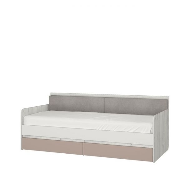 Кровать-тахта с подушками «Зефир № 800.4», 1600 ? 800 мм, цвет дуб эльза / мокко