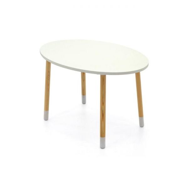 Детский стол Stumpa овал белый
