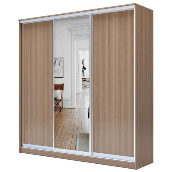 Шкаф-купе Хит-24-20-151, 2400х2000х620 Ясень шимо светлый