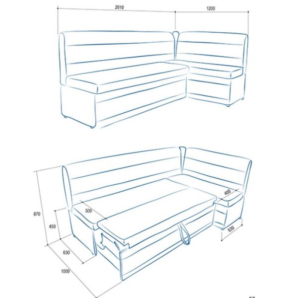 Кухонный уголок «Фантазия», левый угол, цвет эмилия дарк браун