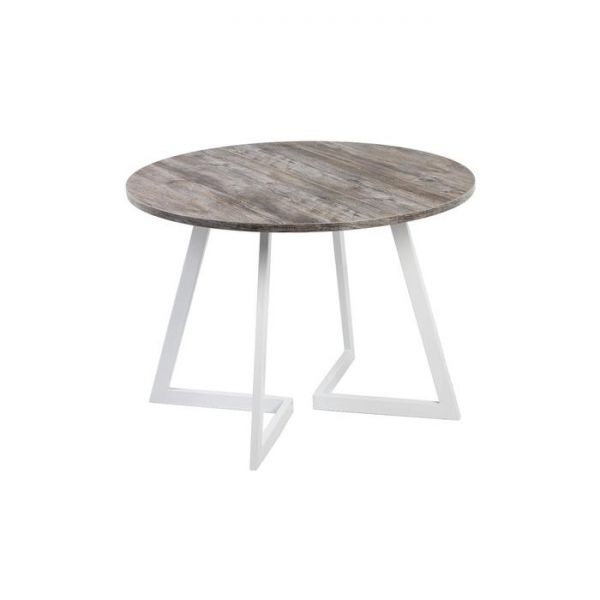 Стол РИМ D-940/1390 Сосна Пасадена/Опора РИМ Гаспар-К, белый глянец