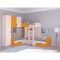 Детский комплекс «Трио 1», цвет дуб молочный / оранжевый