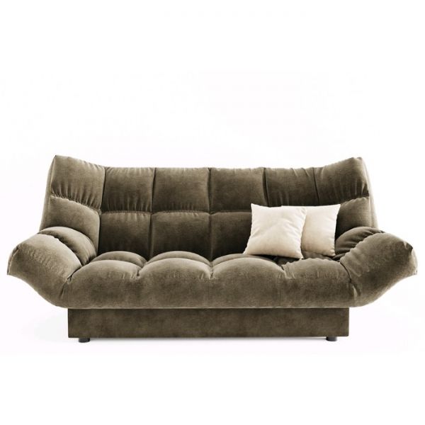 Диван прямой «Клик кляк», ППУ, механизм книжка, цвет селфи 01 / подушки селфи 03