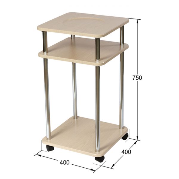 Подставка под кулер, 400 ? 400 ? 750 мм, цвет дуб белёный