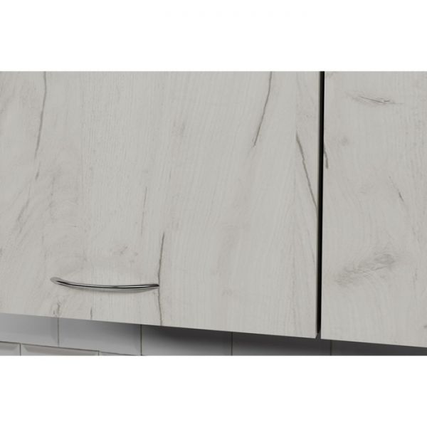 Кухонный гарнитур Лоретта мега 2500х600 Венге/дуглас темный/Дуб грей