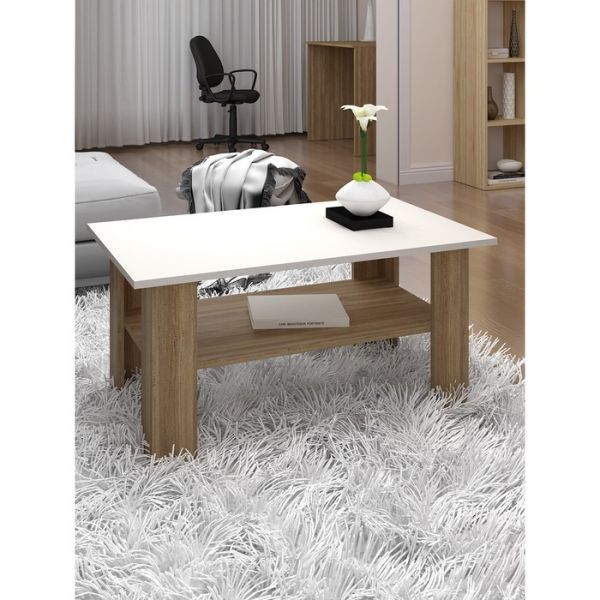 Стол журнальный «Салоу», 900 ? 550 ? 434 мм, цвет дуб сонома / перламутр