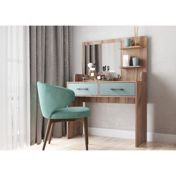 Туалетный стол Соната 1000х420х1380  Дуб Крафт табак/Муссон