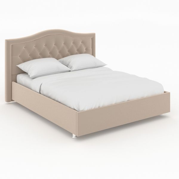 Кровать «Ротонда» без ПМ, 140 ? 200 см, ортопедическое основание, цвет Star Velvet 7 Beige