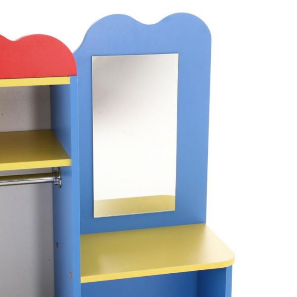 Уголок ряжений с трюмо 1050х300х1100  Синий/жёлтый/красный