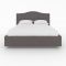 Кровать «Ротонда» без ПМ, 140 ? 200 см, ортопедическое основание, цвет Bravo Grey