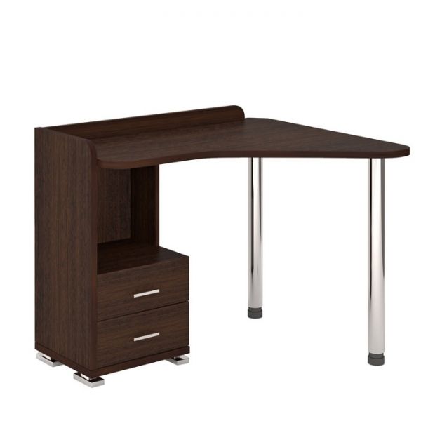 Стол СКМ-55, угол правый, 1100 ? 900 ? 810 мм, цвет белый жемчуг