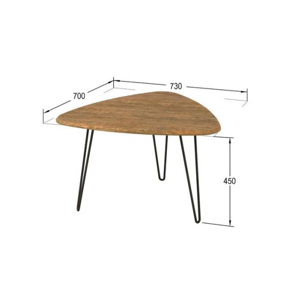 Стол журнальный «Спринг 430», 730 ? 700 ? 450 мм, цвет дуб американский