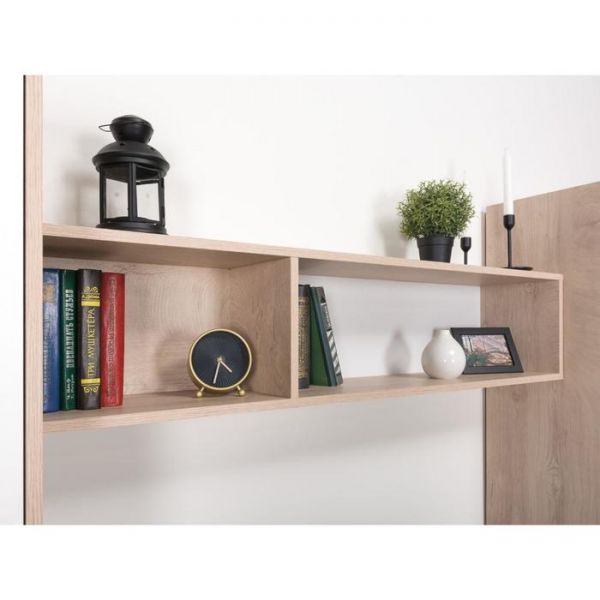 Полка навесная Альба 2 10.121, 1252х245х272, Дуб эндгрейн элегантный