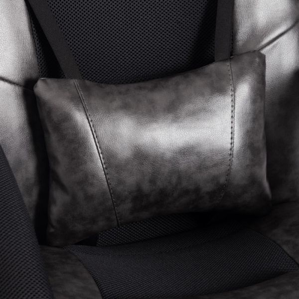 Кресло DRIVER экокожа/ткань серый/черный 2 TONE/11