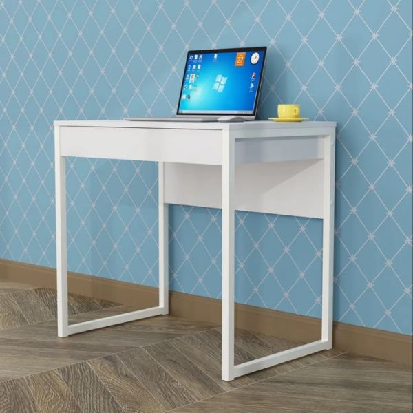 Стол письменный Лофт-1 800х520х750 белый/белый глянец