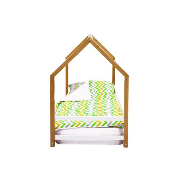 Детская кровать-домик Монтессори Бельмарко Svogen дерево-белый