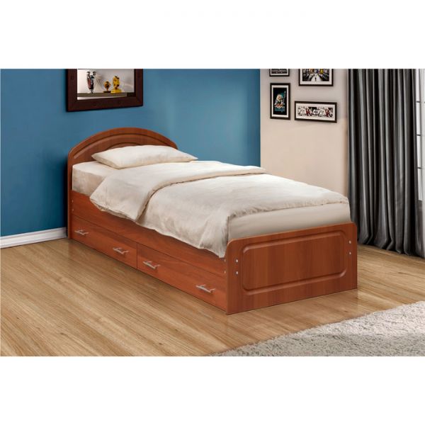 Кровать с ящиками «Венеция 1», 800 ? 2000 мм, цвет итальянский орех